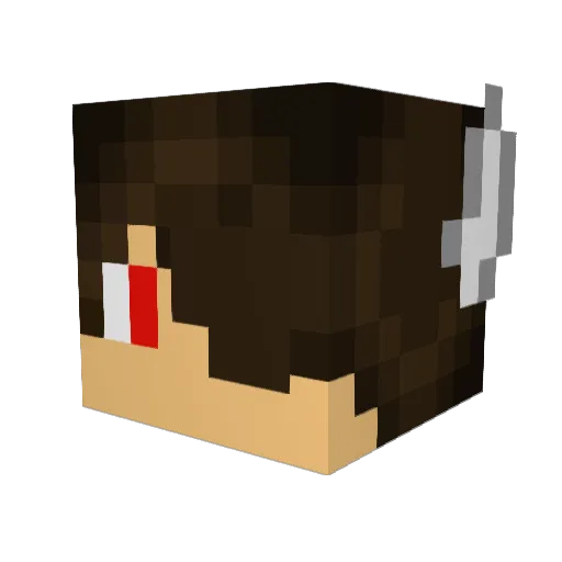 Dragon_Braham Minecraft avatar head, 3D render