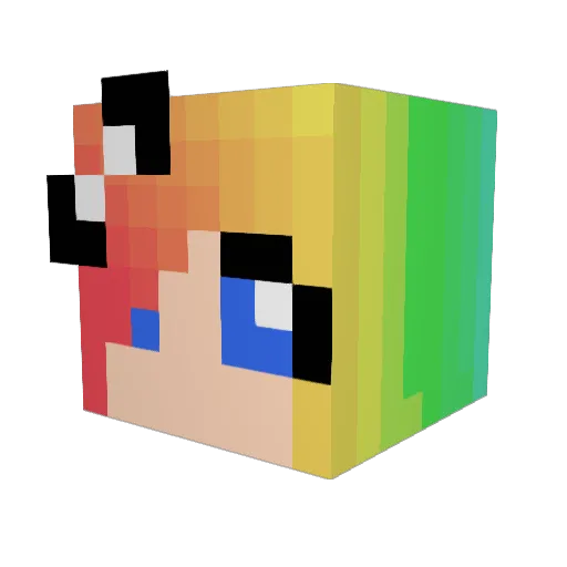 Dragon_Bunny808 Minecraft avatar head, 3D render