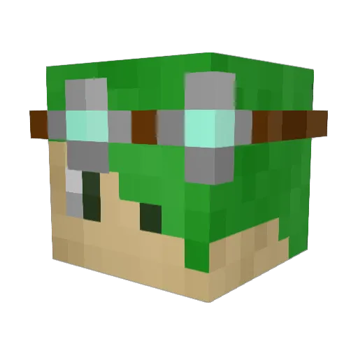 Dragon_Fangs Minecraft avatar head, 3D render