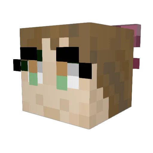 Dragon_Floof Minecraft avatar head, 3D render