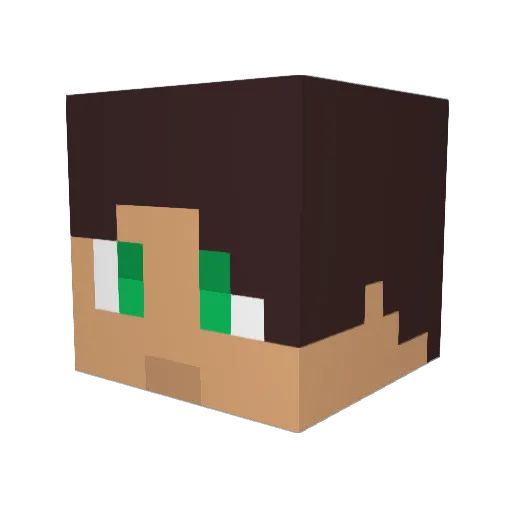 Dragon_LP Minecraft avatar head, 3D render