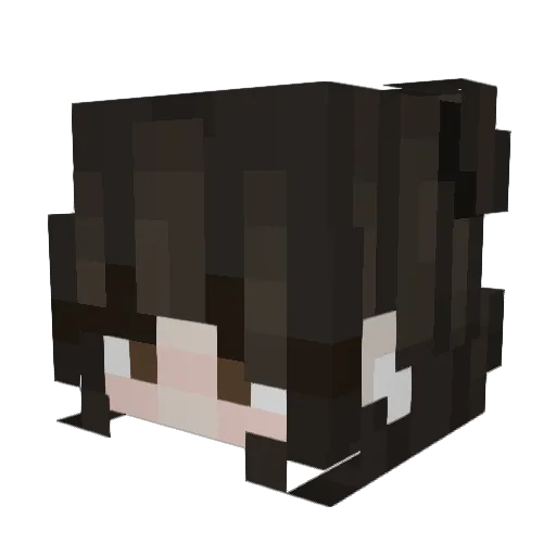 Dragon_Lunar Minecraft avatar head, 3D render