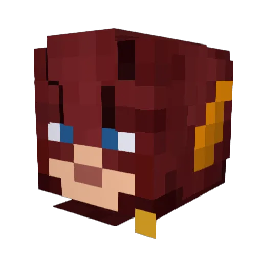 Dragon_Mario Minecraft avatar head, 3D render
