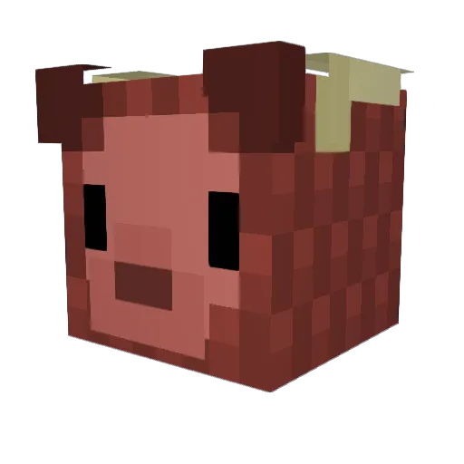 Dragon_Paw Minecraft avatar head, 3D render