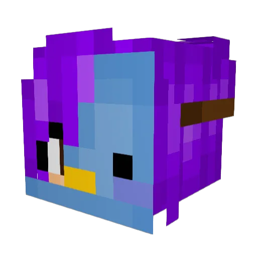 Dragon_Ruet Minecraft avatar head, 3D render