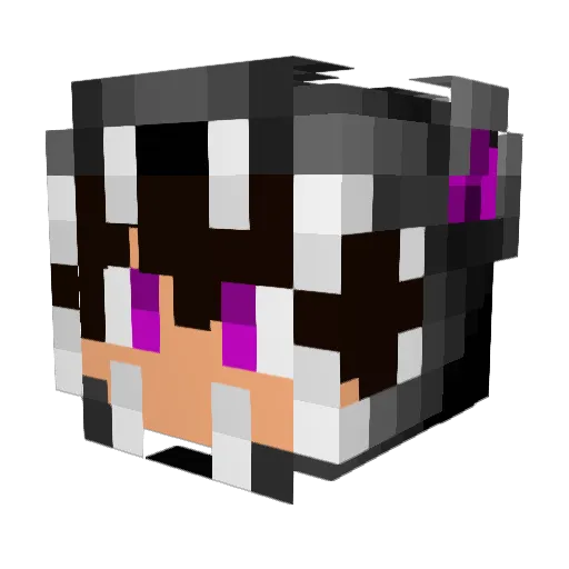 Dragon_Scale_04 Minecraft avatar head, 3D render