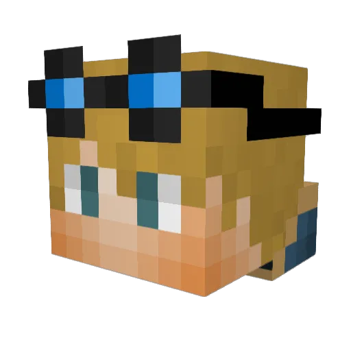 Dragon__Aura Minecraft avatar head, 3D render