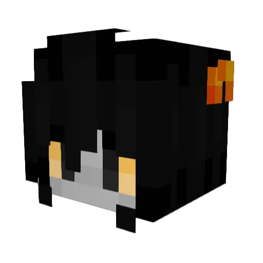 Dragon_of_Truth Minecraft avatar head, 3D render