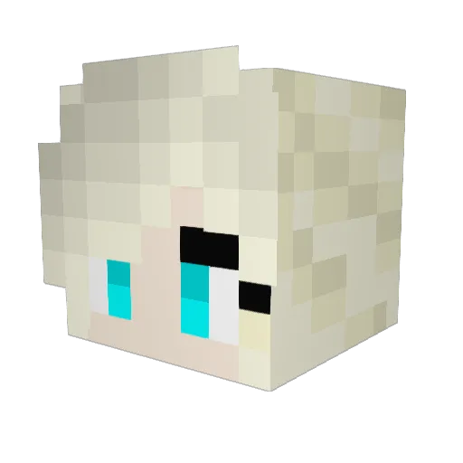 Dragon_queen9 Minecraft avatar head, 3D render
