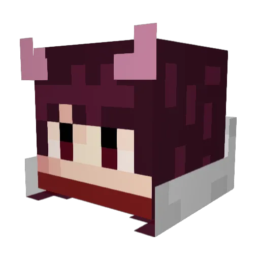 Dragon_shadow__ Minecraft avatar head, 3D render