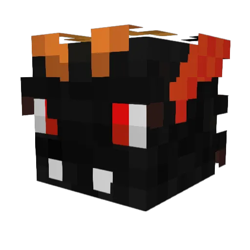 Dragon_simp Minecraft avatar head, 3D render