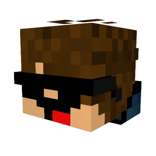 Dragon_suvan Minecraft avatar head, 3D render