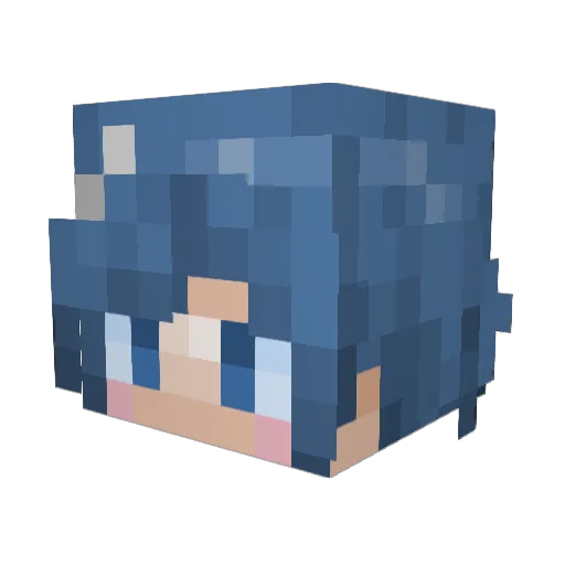 Dragon_tsOwO Minecraft avatar head, 3D render
