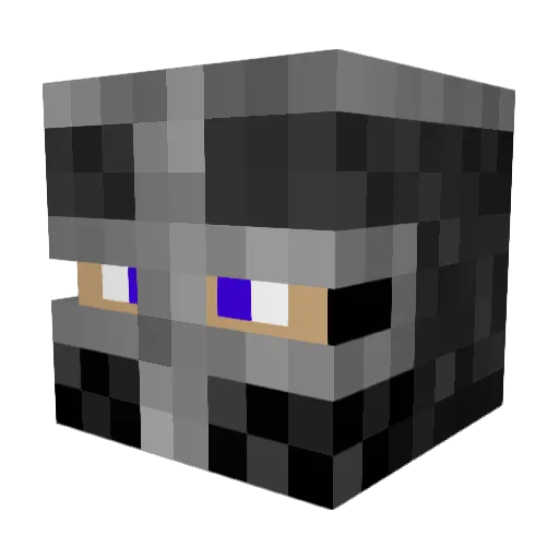Dragonage17 Minecraft avatar head, 3D render