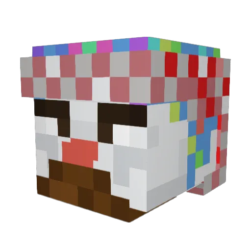 Dragonarnold Minecraft avatar head, 3D render