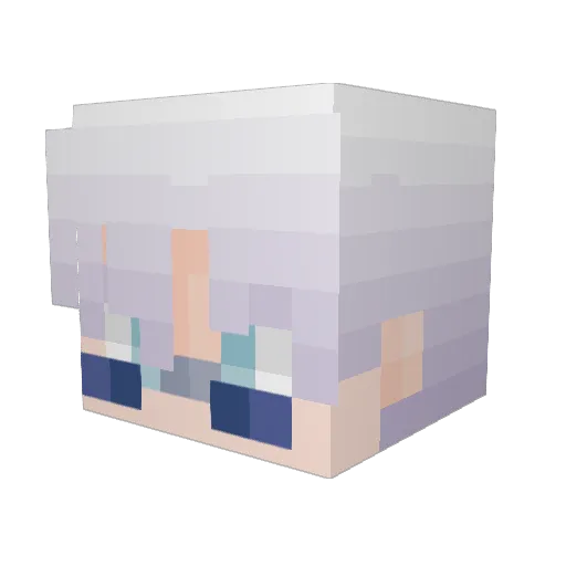 Dragonaux07 Minecraft avatar head, 3D render