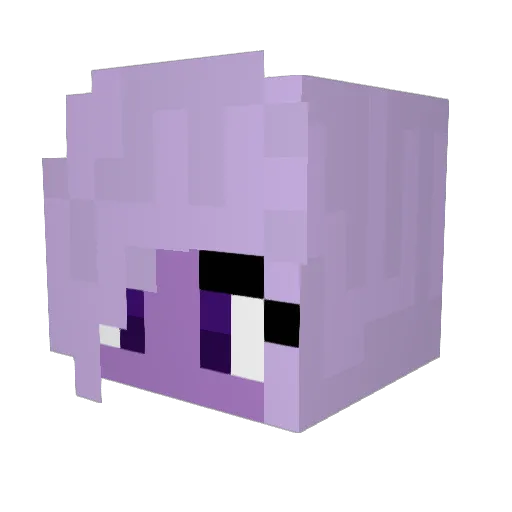 Dragonbayte Minecraft avatar head, 3D render