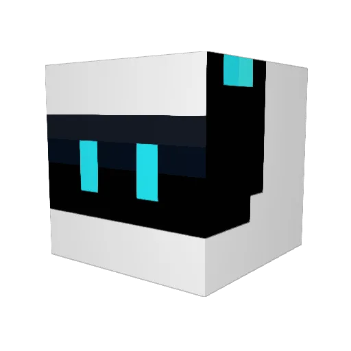 Dragonborn77 Minecraft avatar head, 3D render