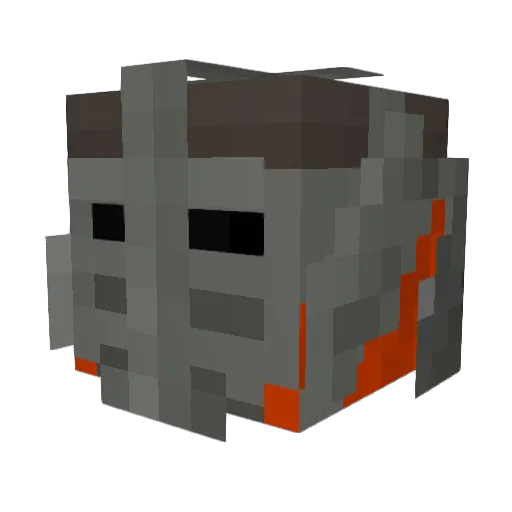 DragonbornOW Minecraft avatar head, 3D render