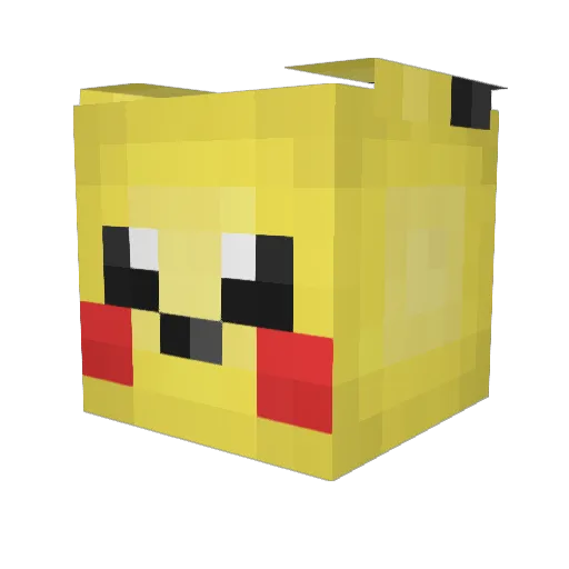 Dragonboytw Minecraft avatar head, 3D render
