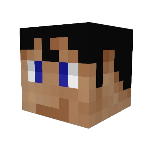 Dragonbradz Minecraft avatar head, 3D render