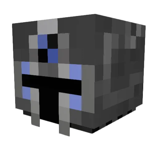 Dragonciin Minecraft avatar head, 3D render
