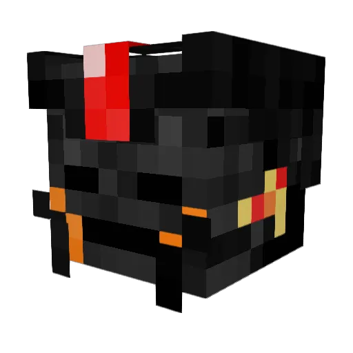Dragondath Minecraft avatar head, 3D render