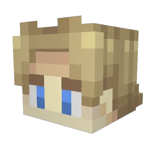 Dragondelt01 Minecraft avatar head, 3D render