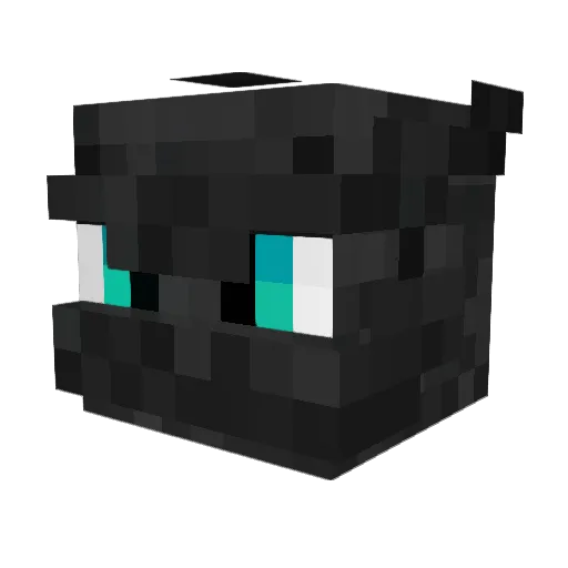 Dragondevi1 Minecraft avatar head, 3D render