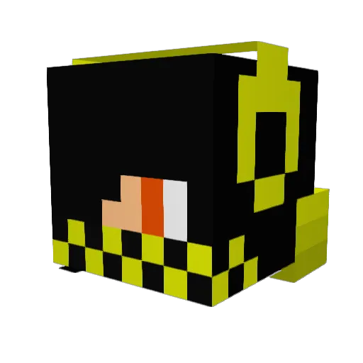 Dragondude32 Minecraft avatar head, 3D render