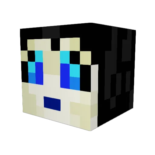 DragonessVutha Minecraft avatar head, 3D render