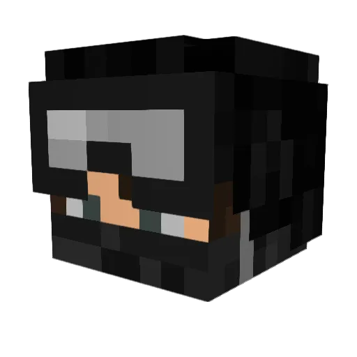 Dragonfire0309 Minecraft avatar head, 3D render