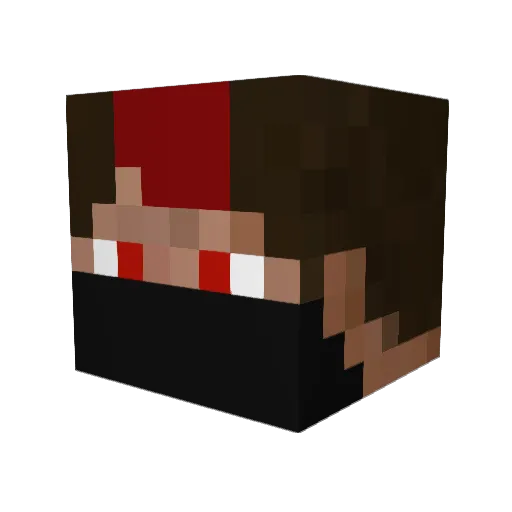 Dragonfire8604 Minecraft avatar head, 3D render