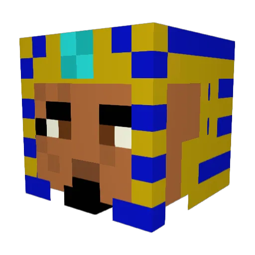 Dragonfireblood Minecraft avatar head, 3D render