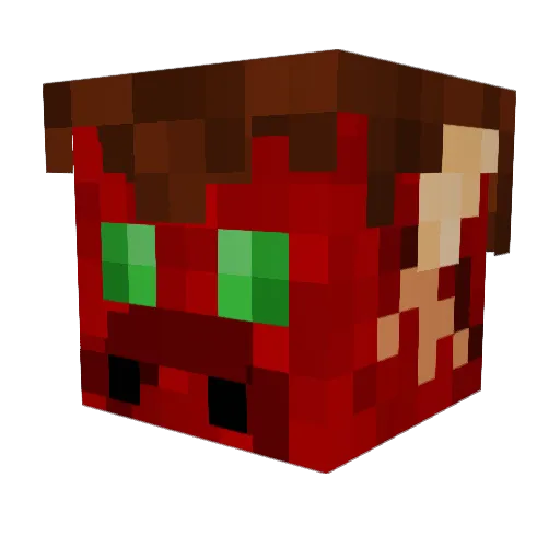 Dragonfyre_Arts Minecraft avatar head, 3D render