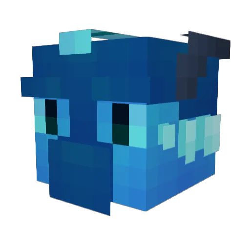 Dragongamer468 Minecraft avatar head, 3D render