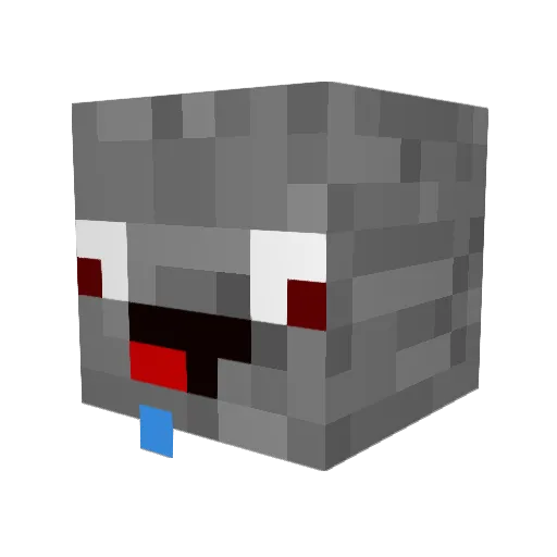 Dragongun420 Minecraft avatar head, 3D render