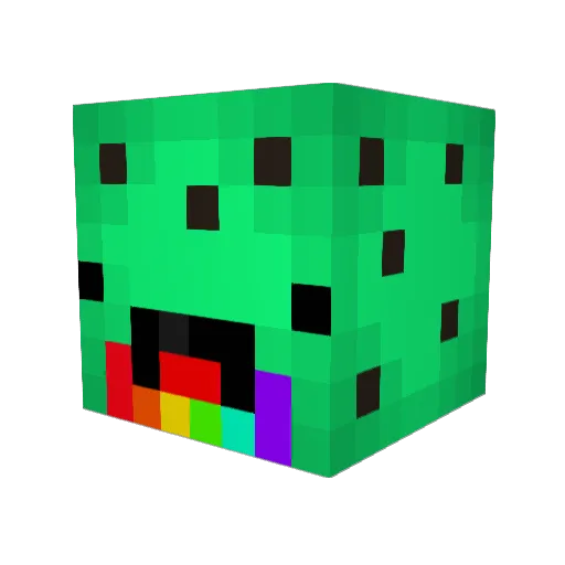 Dragonguy404 Minecraft avatar head, 3D render