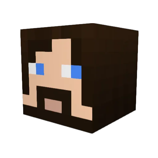 Dragonhawk84 Minecraft avatar head, 3D render