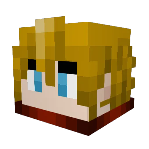 Dragonia666 Minecraft avatar head, 3D render