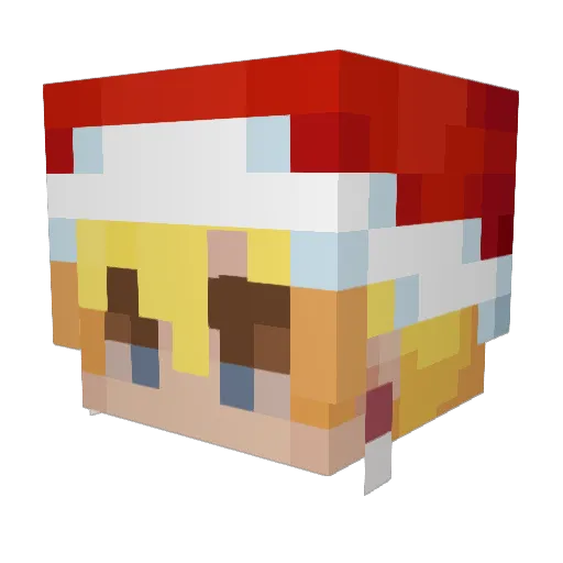 Dragoninferno1 Minecraft avatar head, 3D render