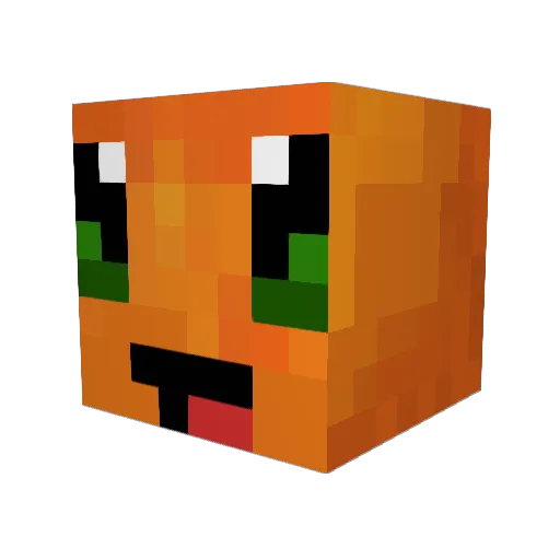Dragonite012 Minecraft avatar head, 3D render
