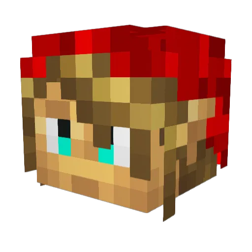 DragonkamiS Minecraft avatar head, 3D render
