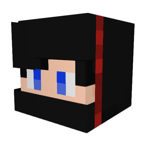 Dragonkeepe Minecraft avatar head, 3D render