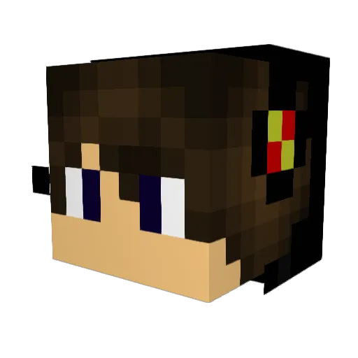 Dragonkiller228 Minecraft avatar head, 3D render