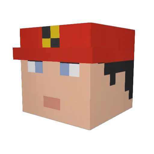 DragonkillerJH Minecraft avatar head, 3D render