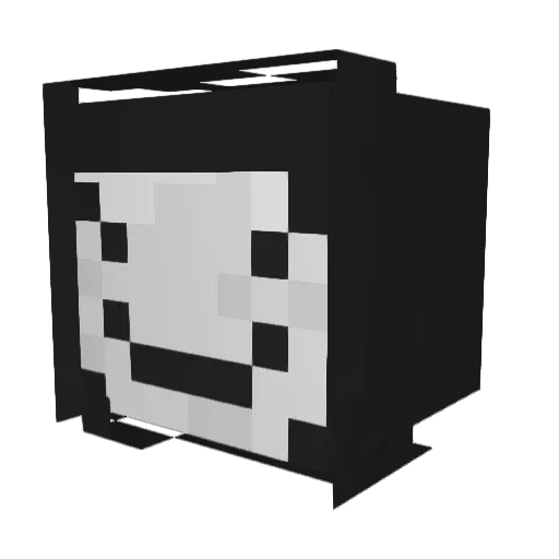 Dragonkin33 Minecraft avatar head, 3D render