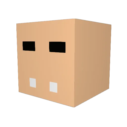 Dragonkin737 Minecraft avatar head, 3D render