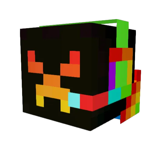 Dragonkingv3 Minecraft avatar head, 3D render