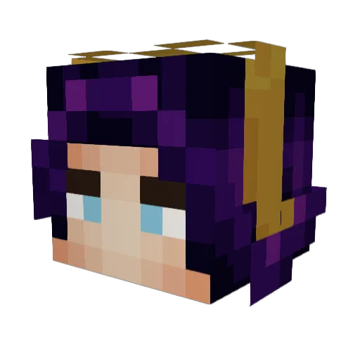 Dragonlass88 Minecraft avatar head, 3D render